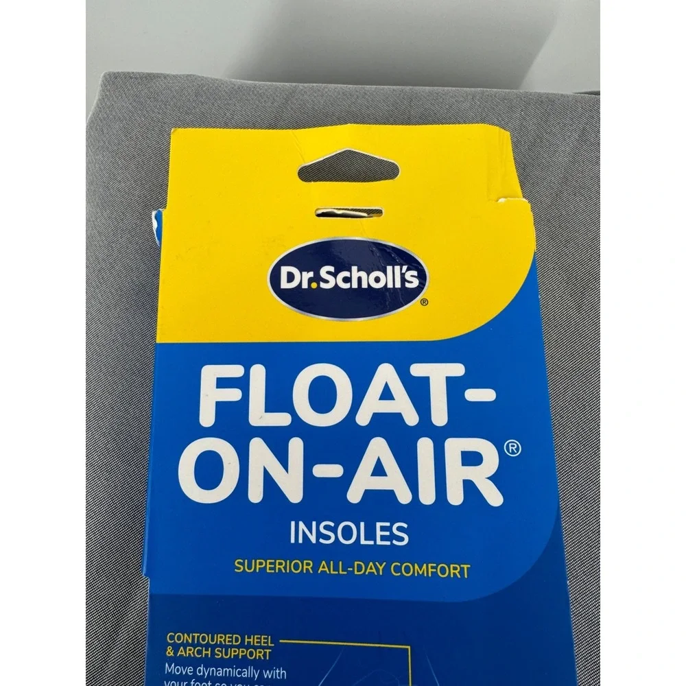NWT Dr. Scholl's Float-On-Air Shoes Insoles Men's 8-14 Blue Superior‎ Comfort